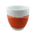 220cc belly shape cup cappuccino with silicone band